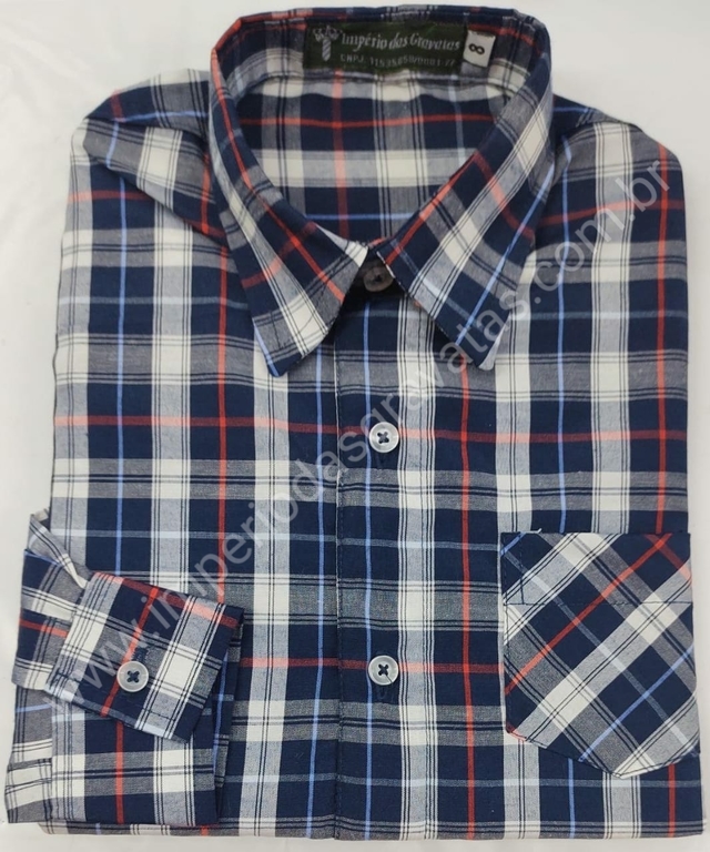 Camisa Xadrez Azul/Amarela ou Vermelha