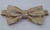 Gravata Borboleta - Paisley - Bege Com Dourado - COD: HB111
