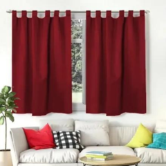 Juego De Cortinas Corta Tropical Mecanico Con Presillas - tienda online