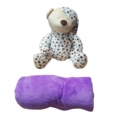 Frazada Para Cuna Bebé Con Peluche De Animalitos - comprar online