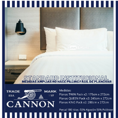 King Sabana Plana Hotelera Cannon Pack X2 - Love & Home