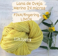 PROMO!!! LANA de Oveja MERINO 24 micras FINA / fingering con TINTES NATURALES-100 grs - tienda online