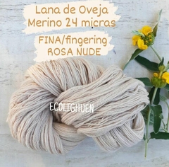 PROMO!!! LANA de Oveja MERINO 24 micras FINA / fingering con TINTES NATURALES-100 grs