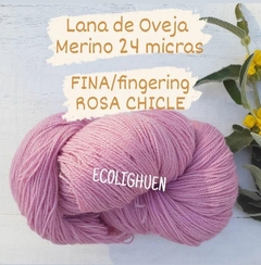 PROMO!!! LANA de Oveja MERINO 24 micras FINA / fingering con TINTES NATURALES-100 grs