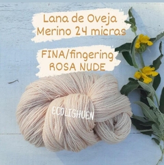 PROMO!!! LANA de Oveja MERINO 24 micras FINA / fingering con TINTES NATURALES-100 grs - comprar online