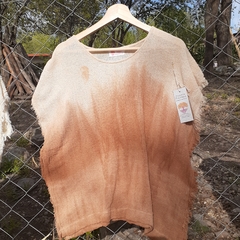 TÚNICA "Espinillo" tejida en telar de Puro Algodón con TINTES NATURALES. - comprar online