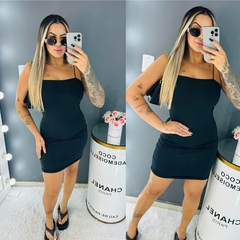 Vestido alcinha elástico - loja online