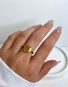 Anillo Lovis | Acero Dorado