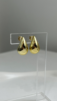 Argollas Gotita xs | Acero Dorado