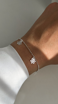 Pulsera Flor Calada | Plata 925