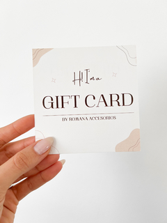 Gift Card Fisica | REGALALE EL MONTO QUE DESEES :)