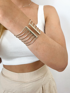 Pulsera Brazalete Vossie | Alpaca - comprar online