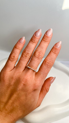 Anillo antiestres plata sales