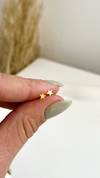 Aros Mini Estrellita | Acero Dorado