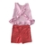 CONJUNTO FEMININO BLUSA ROSA E SHORT TAM 1 - comprar online