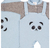 Saída de Maternidade Bicho Panda Azul bebê + Sapatinho de Brinde - comprar online