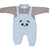 Saída de Maternidade Bicho Panda Azul bebê + Sapatinho de Brinde - loja online