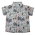 CONJ CAMISA BOTÃO E BERMUDA OFF WHITE ESTAMPADO 100% ALGODÃO TUTY TAM: 02 - comprar online