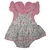 BODY VESTIDO ROSA BEBÊ MENINA ESTAMPADO KIKA 6044 TAM M