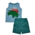 CONJUNTO REGATA COM ESTAMPA DINOSSAURO E SHORT EM MOLETINHO