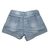 SHORT JEANS FEMININO AZUL CLARO DELAVE PUIDO TAM 04 - comprar online