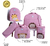 Kit Bolsa Maternidade Safari Rosa Bebê Completo EB - comprar online