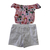 CONJUNTO FEMININO BLUSA E SHORT 8056 ROSA TAM M - comprar online