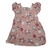 VESTIDO FEM ROSA ESTAMPADO FRU FRU TAM M BEBE