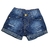 SHORT JEANS FEMININO AZUL MARINHO DELAVE PUIDO TAM 06