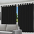 Cortina Blackout Preto com ilhós - 200x140cm