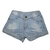 SHORT JEANS FEMININO AZUL CLARO DELAVE TAM 02