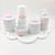 Kit Higiene Bebê Porcelana Tema Nuvem Rosa Bandeja Mdf Garrafa 6pçs - comprar online