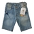 BERMUDA JEANS AZUL DELAVE COM ELASTANO SKL