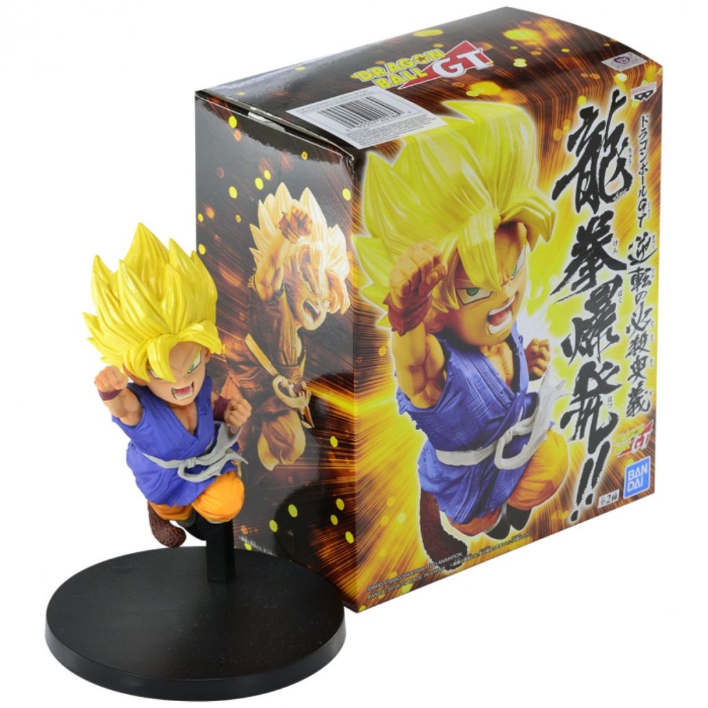 BONECODRAGON BALL Z Goku Super Sayajin 20cm Cabelo Amarelo - DS