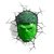 Luminária Rosto Hulk - Marvel - 3D Light FX