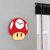 Relógio de Parede Geek Mario Bros Cogumelo Vermelho 30 cm - comprar online