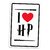 Placa Decorativa Nerd I Love HP - Harry Potter - 16x24cm
