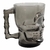 Caneca Cerveja Caveira Mug Preta Vidro 500ml Zona Criativa na internet