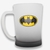 Caneca Chopp Vidro Fosca Batman Logo - 650ml - Zona Criativa - comprar online