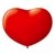 Balão de Coração Vermelho Nº6 - 50 unidades - São Roque