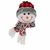 Enfeite Natal Carinha Boneco de Neve Holly 13cm - Unidade - comprar online