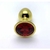 PLUG ANAL DE ACERO DORADO SMALL - comprar online