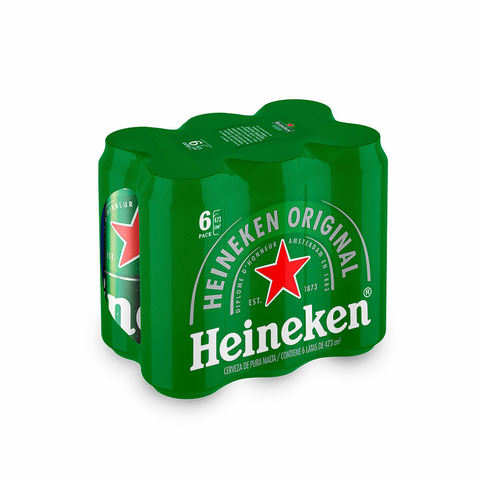 Cerveza HEINEKEN x 6 x 473 ml