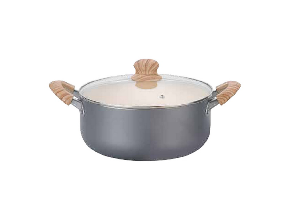 Cacerola Olla Antiadherente Con Tapa 26 Cm Hudson