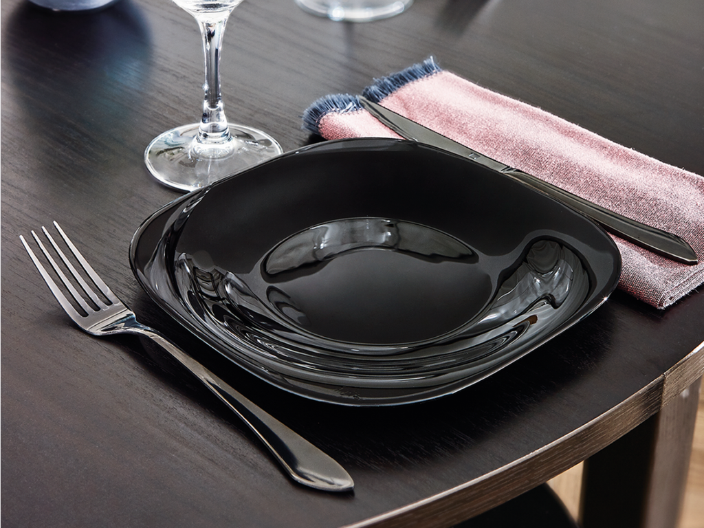 Platos negros luminarc new arrivals