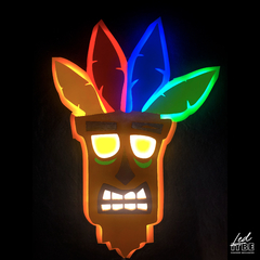 Cuadro led Aku Aku Crash Bandicoot - 12v - Dimmer manual