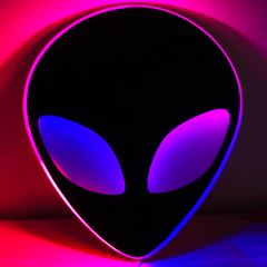 Alien 45x35cm led pixel + control remoto - tienda online