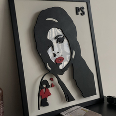 Cuadro led Amy Winehouse / 60 x 50 cm - comprar online