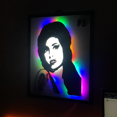 Cuadro led Amy Winehouse / 60 x 50 cm
