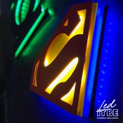 Cuadro Led Superman Logo - comprar online